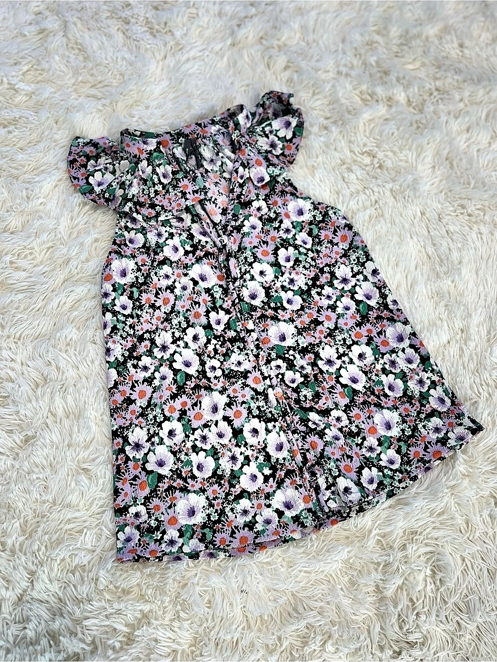 Anthropologie Floral Ruffle Blouse - Picture 3 of 8